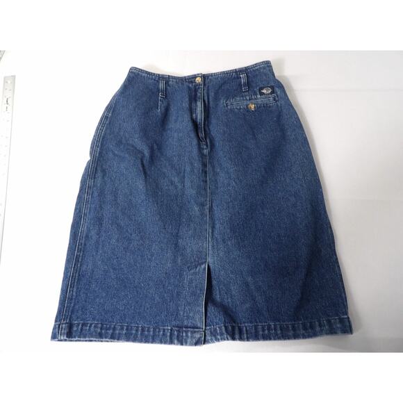 Dockers Denim Skirt Medium Large READ Knee Length Womens High Waisted Pencil V - Picture 6 of 16
